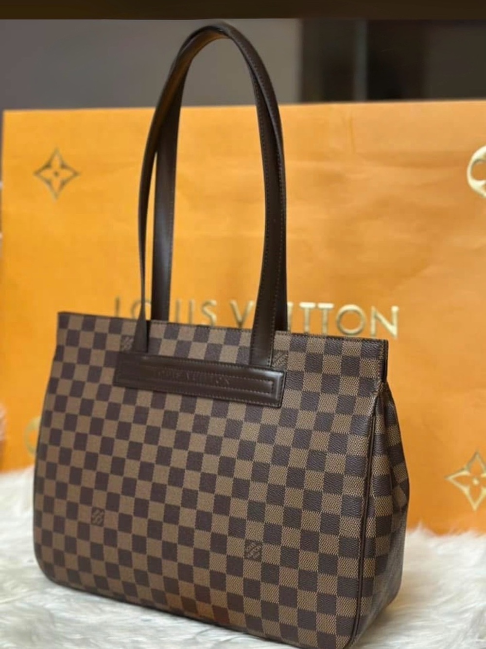 Louis Vuitton Brown Damier Ebene Tote Bag - Picture 5 of 8